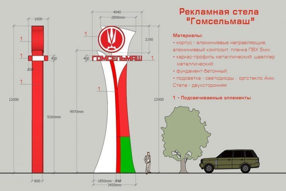 Проект рекламной стеллы